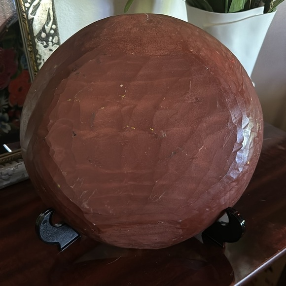 Vintage Mexican Batea Hand Painted Tole Tray Wood Folk Art Bowl Colorful Floral - Picture 2 of 4